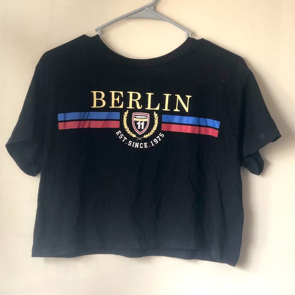 Women's Cropped 'Berlin' T-Shirt